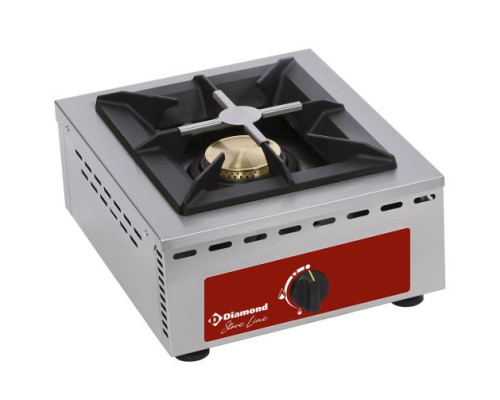 Diamond RF1G/Q 1 Burner Countertop Gas Range Cooker, 7kW