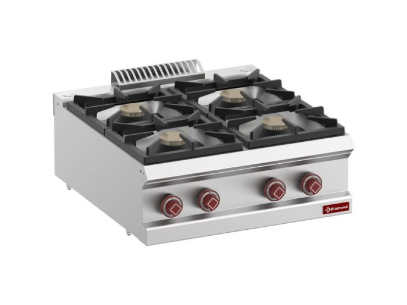Diamond G7/4B7T-N 4 Burner Countertop Gas Range