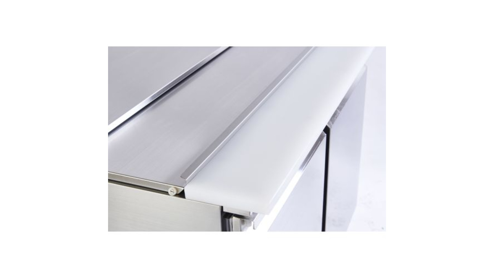 Sterling Pro Cobus SPU200SL 2 Door Hinged Lid & Chop Board Saladette Counter, 240 Litres