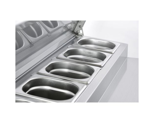 Sterling Pro Cobus SPU200PZ 2 Door Pizza Preparation Counter 5 X GN1/6, 240 Litres