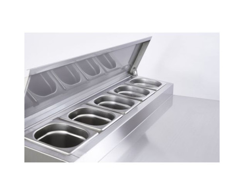 Sterling Pro Cobus SPU200PZ 2 Door Pizza Preparation Counter 5 X GN1/6, 240 Litres