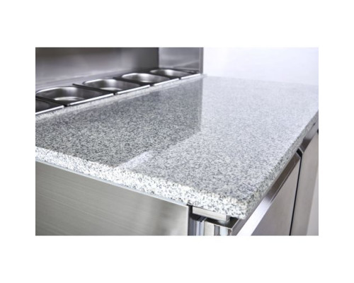 Sterling Pro Cobus SPU902PZ 2 Door Pizza Counter Granite Top 5 X GN1/6, 240 Litres