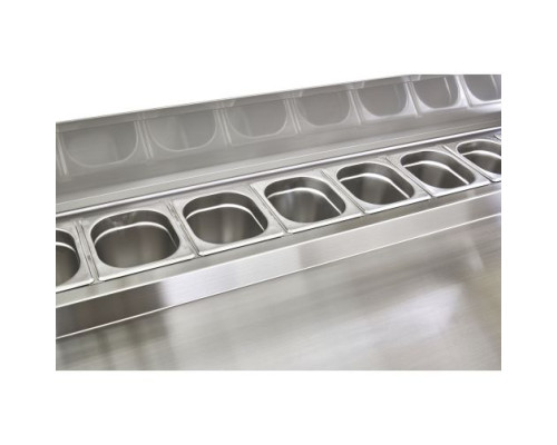 Sterling Pro Cobus SPU300PZ 3 Door Preparation Counter 8 X GN1/6, 392 Litres