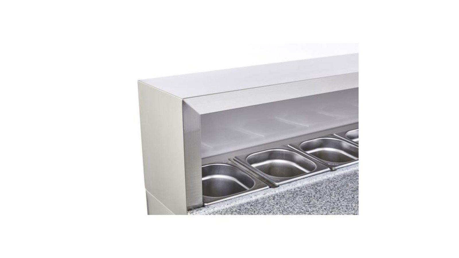 Sterling Pro Cobus SPU903PZ 3 Door Pizza Counter Granite Top 8 X GN1/6, 402 Litres