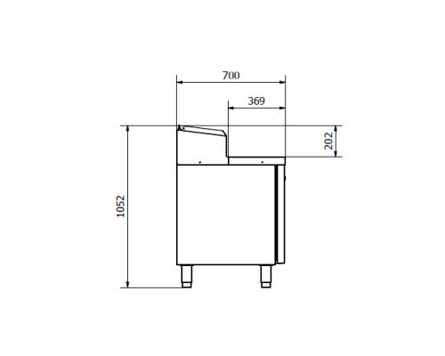 Sterling Pro Green SPIZ-180 3 Door Refrigerated Preparation Counter