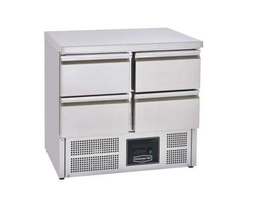 Sterling Pro Cobus SPU201-4D Undermounted Fridge Counter 4 Drawers, 220 Litres