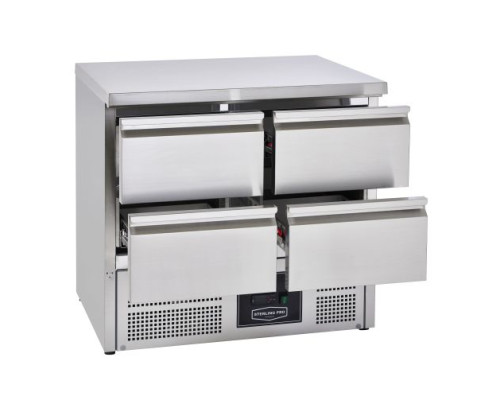 Sterling Pro Cobus SPU201-4D Undermounted Fridge Counter 4 Drawers, 220 Litres