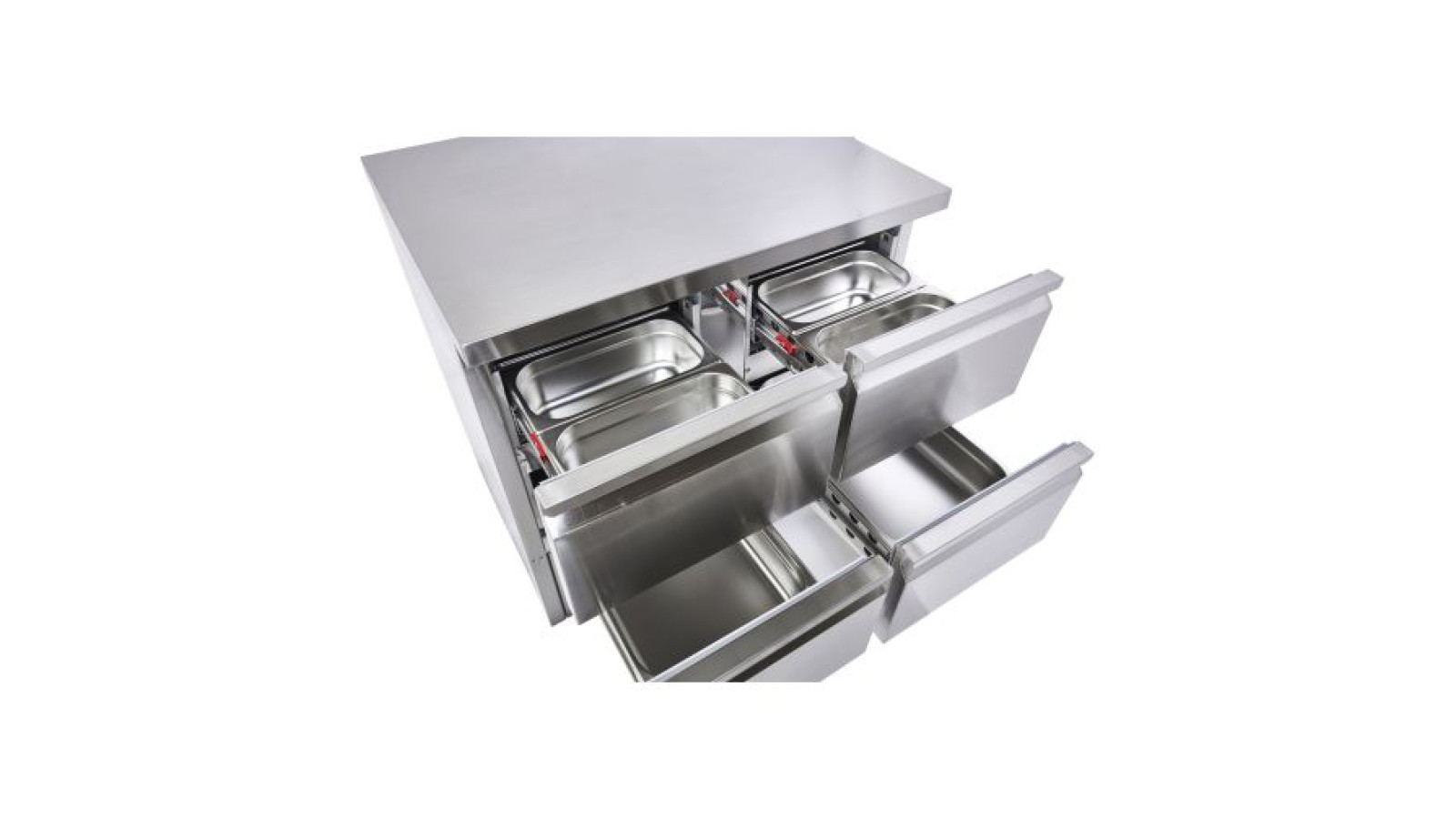 Sterling Pro Cobus SPU201-4D Undermounted Fridge Counter 4 Drawers, 220 Litres