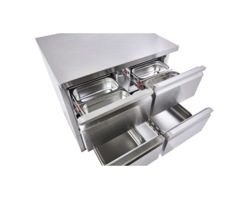 Sterling Pro Cobus SPU201-4D Undermounted Fridge Counter 4 Drawers, 220 Litres