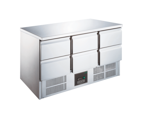 Sterling Pro Cobus SPU303-6D 6 Drawer Undermounted Counter, 368 Litres