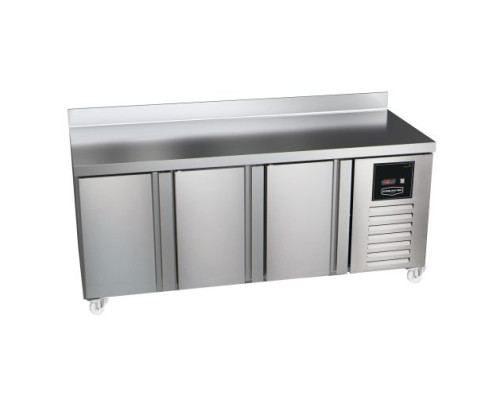 Sterling Pro Green SPI-7-180-30-SB 3 Door Counter Fridge With 100mm Splashback, 452 Litres