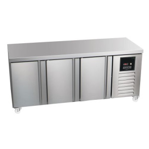Sterling Pro Green SPI-7-180-30-NS 3 Door Counter Fridge Plain Top, 452 Litres