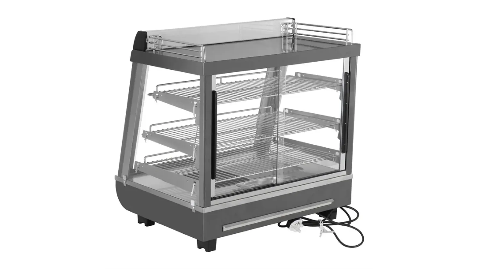 Buffalo Front and Rear Door Heated Merchandiser 96Ltr