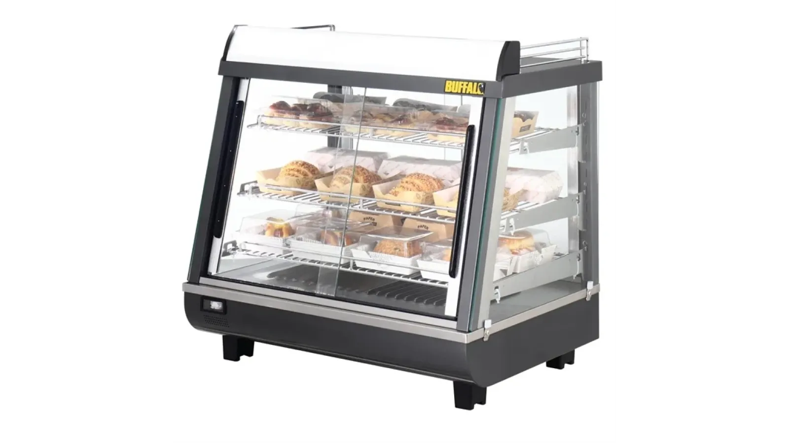 Buffalo Front and Rear Door Heated Merchandiser 96Ltr