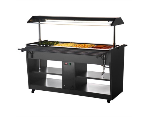 Buffalo Heated Buffet Bar Black