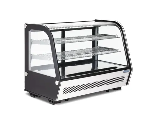 Polar G-Series Energy Efficient Countertop Food Display Fridge Black 160Ltr