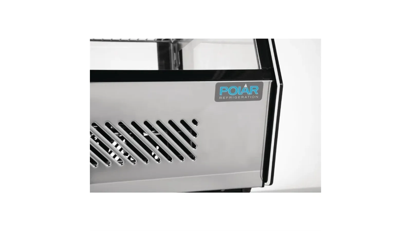 Polar G-Series Energy Efficient Countertop Food Display Fridge Black 160Ltr