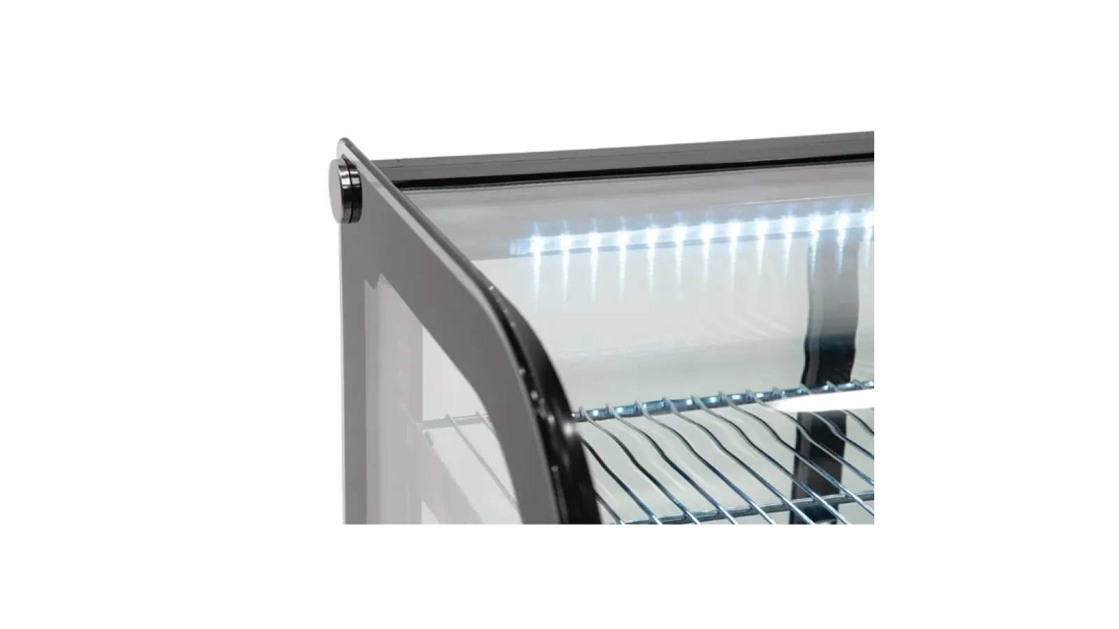 Polar G-Series Energy Efficient Countertop Food Display Fridge Black 160Ltr