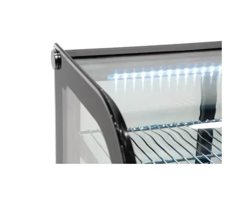 Polar G-Series Energy Efficient Countertop Food Display Fridge Black 160Ltr