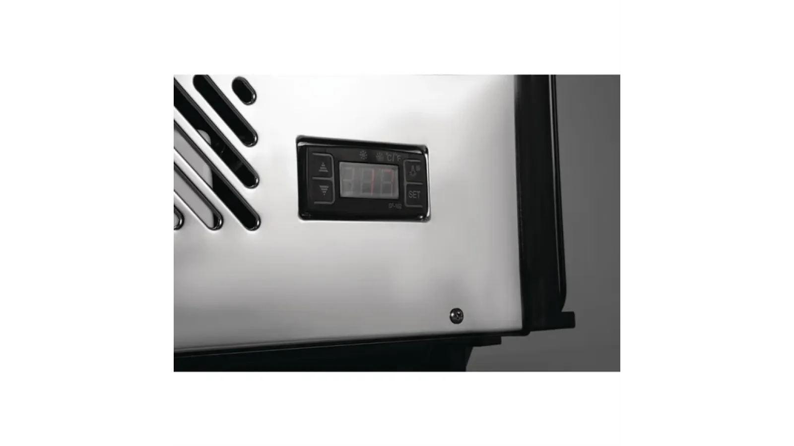 Polar G-Series Energy Efficient Countertop Food Display Fridge Black 160Ltr