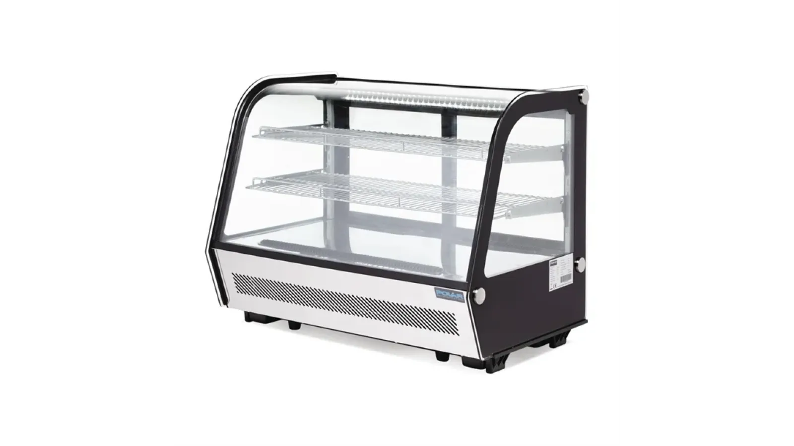 Polar G-Series Energy Efficient Countertop Food Display Fridge Black 160Ltr