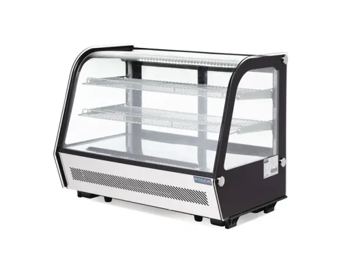 Polar G-Series Energy Efficient Countertop Food Display Fridge Black 160Ltr