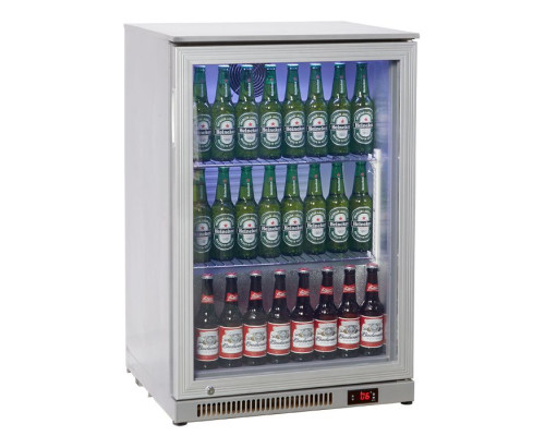Prodis NT1ST-HC Hinged Glass Single Door Stainless Steel Undercounter Bottle Cooler, 126 Litres