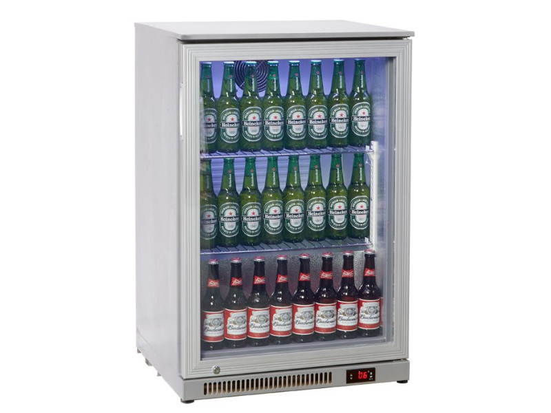 Prodis NT1ST-HC Hinged Glass Single Door Stainless Steel Undercounter Bottle Cooler, 126 Litres
