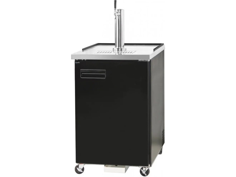 Prodis NTKC1 Single Door Black Single Tap Keg Cooler, 1 x 1/2 Keg