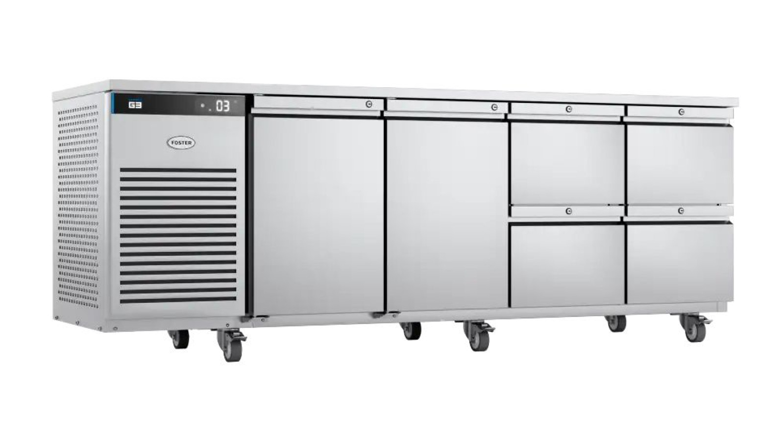 Foster EP1/4H/43-312 EcoPro G3 2 Door & 4 Drawer Refrigerated Counter, 585 Litres