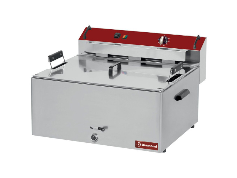 Diamond F30E/D-N Single Basket Countertop Deep Electric Fryer, 15kW