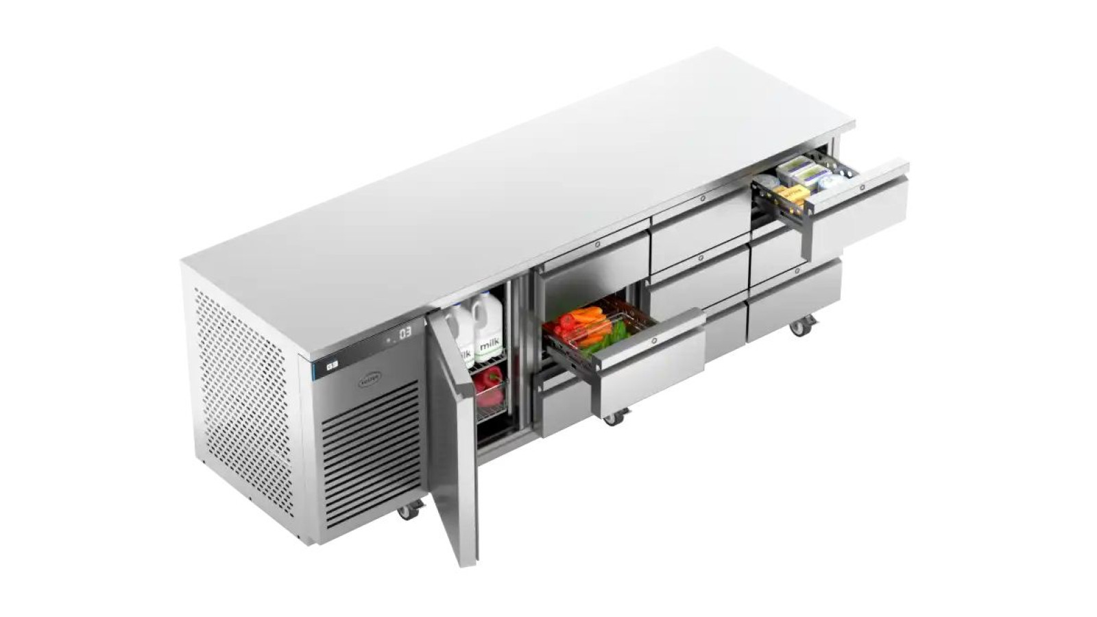Foster EP1/4H/43-330 EcoPro G3 1 Door & 9 Drawer Refrigerated Counter, 585 Litres