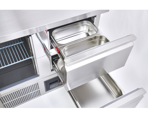 Sterling Pro Cobus SPU201-2D Undermounted Fridge Counter 2 Drawers 1 Door, 230 Litres