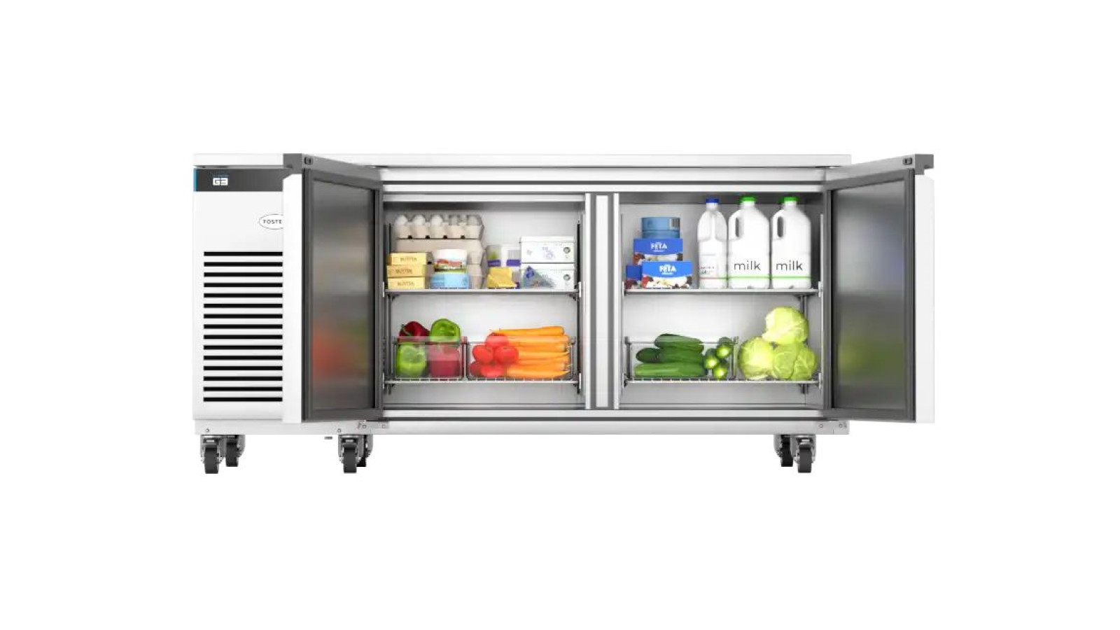 Foster EP2/2H/43-350 EcoPro G3 2 Door Refrigerated Counter, 495 Litres