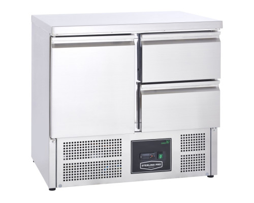 Sterling Pro Cobus SPU201-2D Undermounted Fridge Counter 2 Drawers 1 Door, 230 Litres