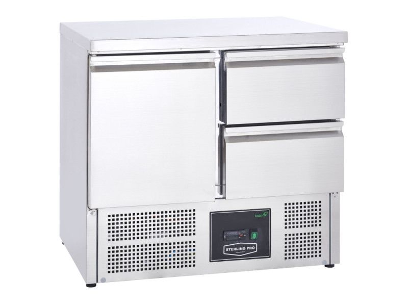 Sterling Pro Cobus SPU201-2D Undermounted Fridge Counter 2 Drawers 1 Door, 230 Litres
