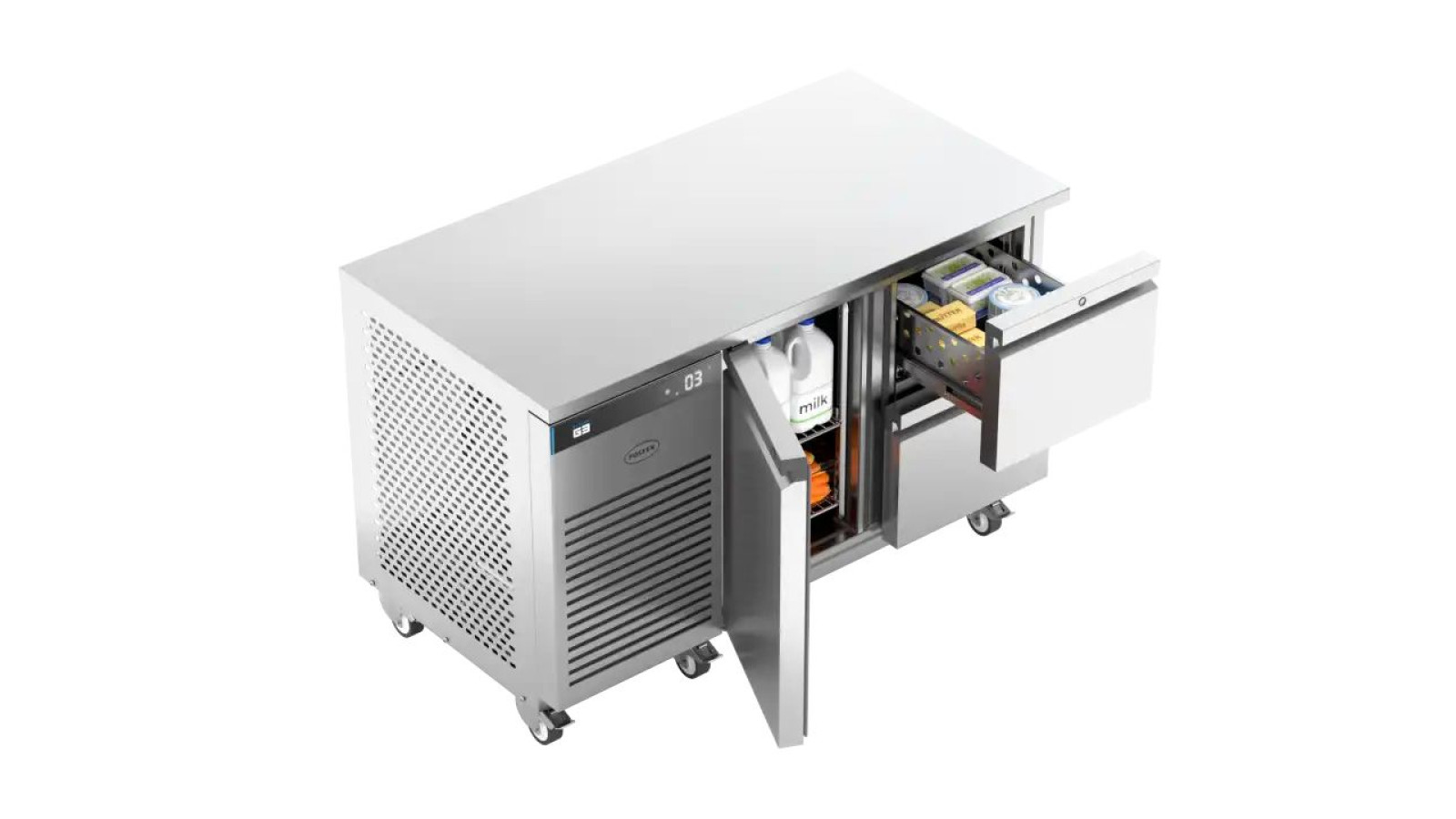 Foster EP1/2H/43-140 EcoPro G3 3 Door Refrigerated Counter, 280 Litres